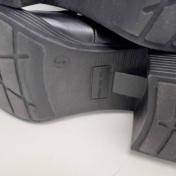 Vtg Y2K Lower East Side Black Bratz Chunky Platform Loafers Shoes Size 8 - Picture 10 of 10